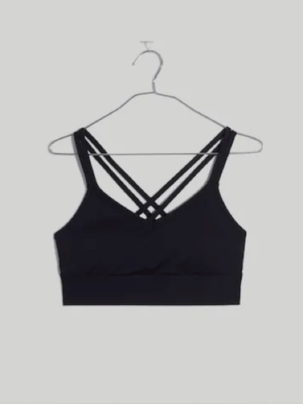 Madewell Sports Bra Black Women’s size Medium NEW